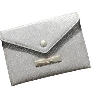 DUNE LONDON Passport Case Beige and Gold